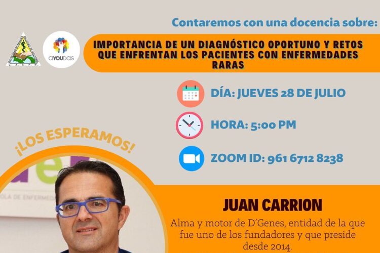 El Comité de Asistencia Social y Proyección Humana – C.A.S.P.H invitó a ALIBER a la docencia “Importancia de un diagnóstico oportuno y retos que enfrentan los pacientes con enfermedades raras”