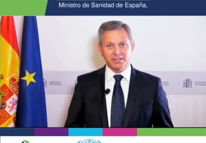 Mensaje de José Manuel Miñones, Ministro de Sanidad de España