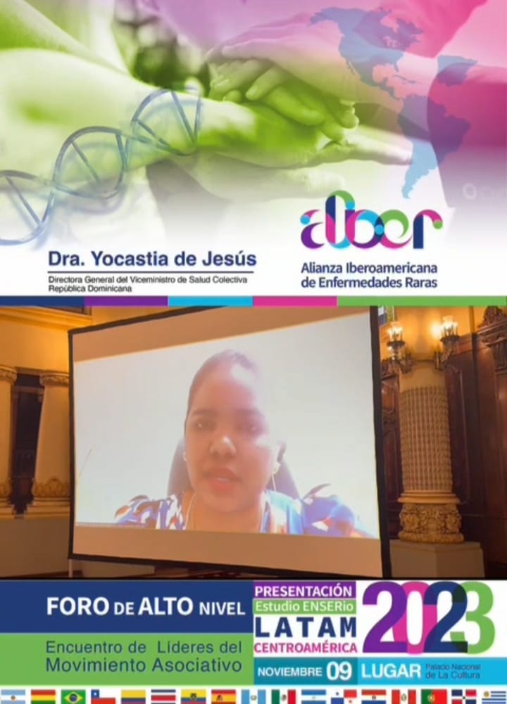 Dra. Yocastia De Jesús, Directora General del Viceministerio de Salud Colectiva – República Dominicana, en el Foro de Alto Nivel-Encuentro de Líderes del Movimiento Asociativo (Lanzamiento Informe Estudio ENSERio Centroamérica).