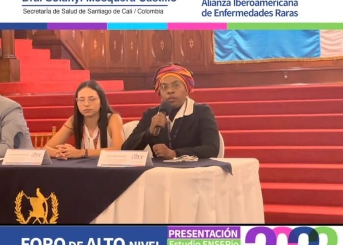 Solanyi Mosquera de la Secretaría de Salud de Cali en el Lanzamiento del Informe del Estudio ENSERio Centroamérica