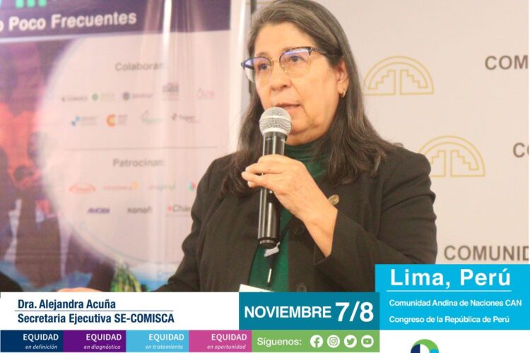 Palabras de Bienvenida de la Dra. Alejandra Acuña – Secretaria Ejecutiva SE-COMISCA – III FORO DE ALTO NIVEL XI CONGRESO IBEROAMERICANO DE ENFERMEDADES RARAS – ALIBER. Lima, Perú 7 y 8 de noviembre de 2024