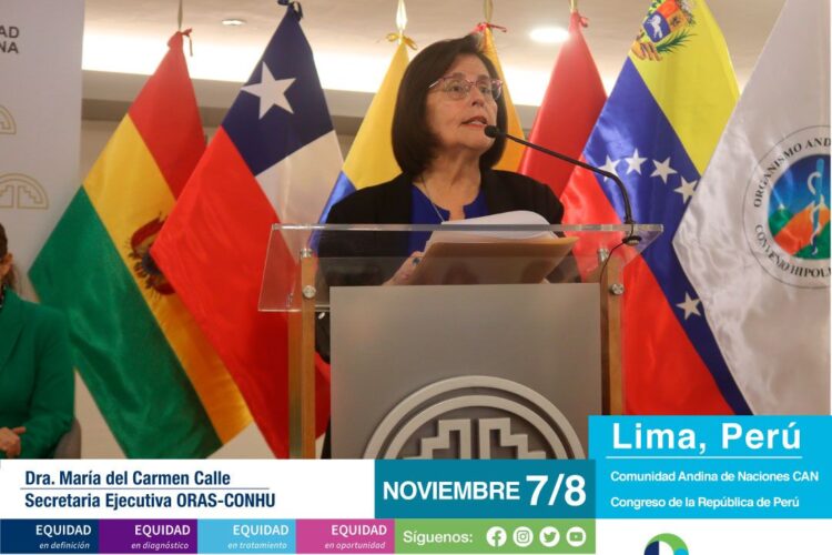 Palabras de Bienvenida de la Dra. María del Carmen Calle – Secretaria Ejecutiva ORAS CONHU III FORO DE ALTO NIVEL XI CONGRESO IBEROAMERICANO DE ENFERMEDADES RARAS – ALIBER Lima, Perú 7 y 8 de noviembre de 2024