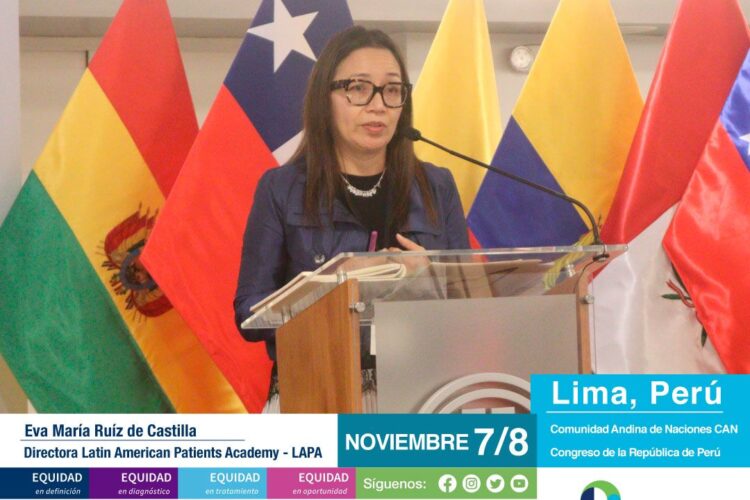 Palabras de Eva María Ruiz de Castilla, Directora Latin America Patients Academy – LAPA III FORO DE ALTO NIVEL XI CONGRESO IBEROAMERICANO DE ENFERMEDADES RARAS – ALIBER Lima, Perú 7 y 8 de noviembre de 2024