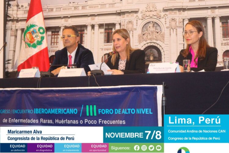 Palabras de la Congresista de la República del Perú Maricarmen Alva  III FORO DE ALTO NIVEL XI CONGRESO IBEROAMERICANO DE ENFERMEDADES RARAS – ALIBER Lima, Perú 7 y 8 de noviembre de 2024