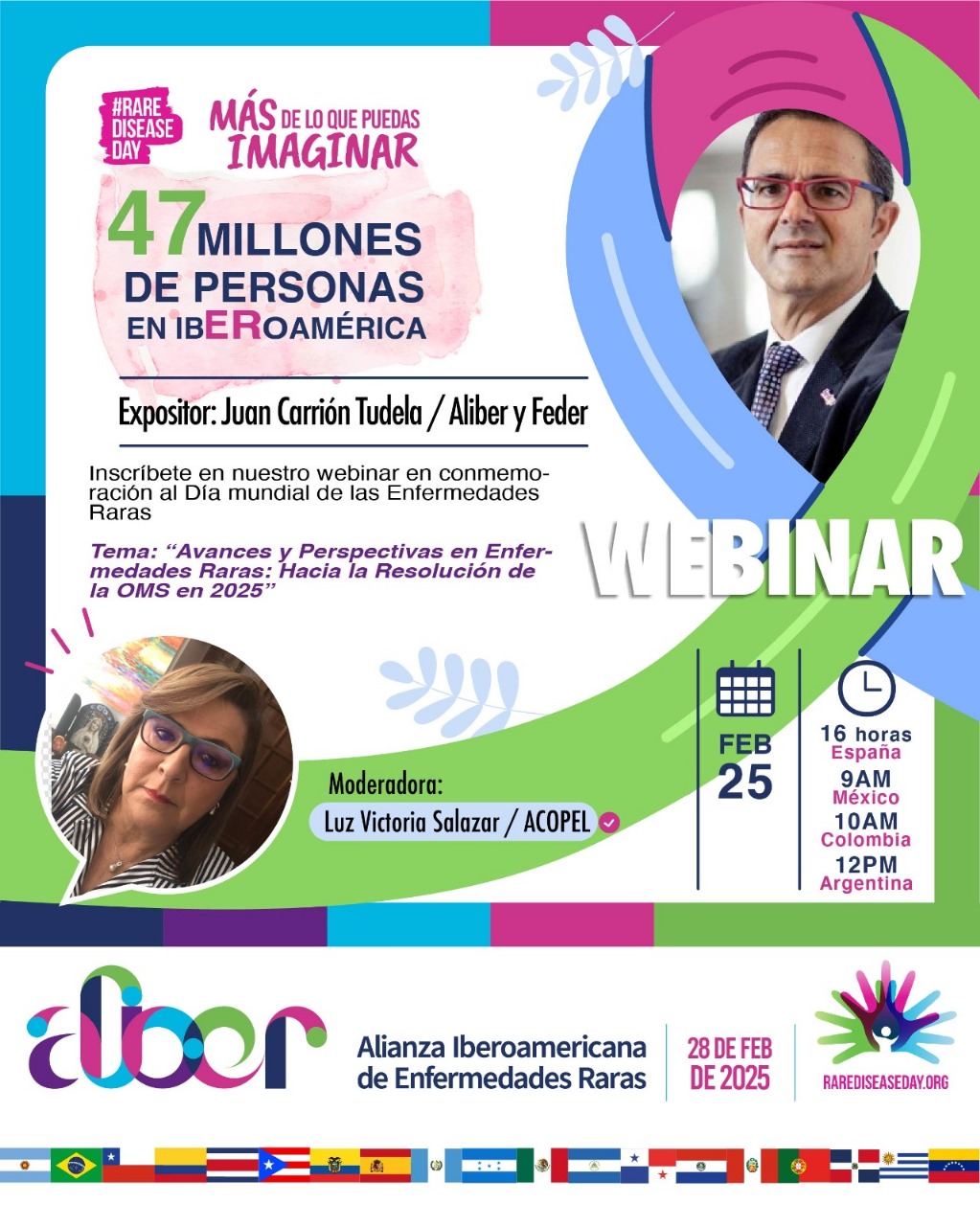 ALIBER invita a participar de su Webinar en conmemoración del Día Mundial de las EERR 2025: Avances y Perspectivas en EERR: Hacia la Resolución de la OMS en 2025