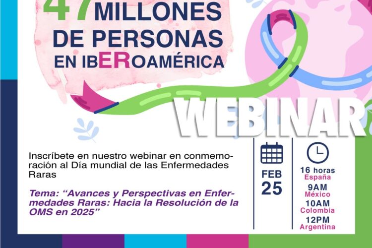 La Alianza Iberoamericana de Enfermedades Raras – ALIBER invita a participar de su Webinar en conmemoración del Día Mundal de las Enfermedades Raras 2025