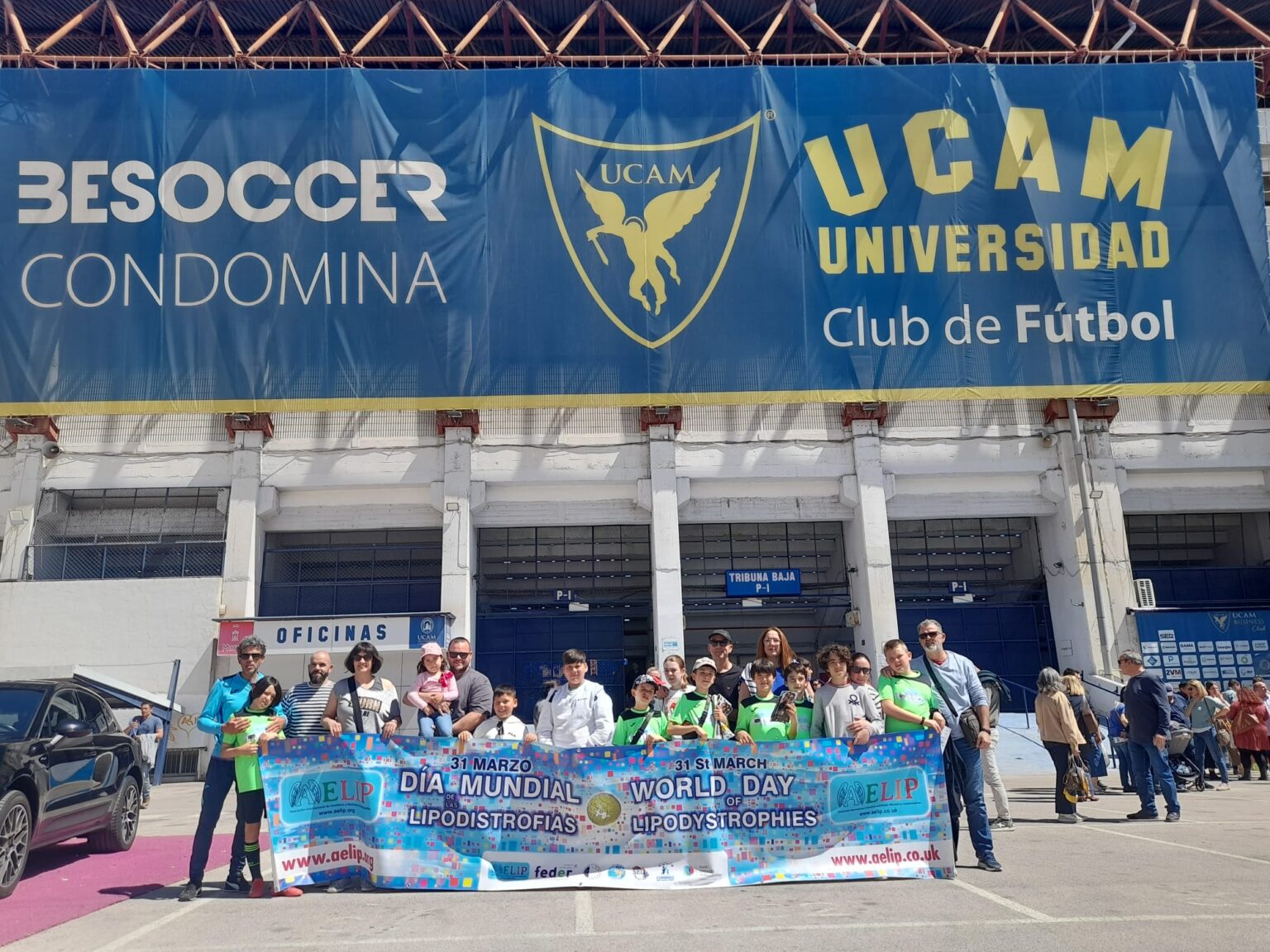AELIP comparte: La Escuela de Futbol de Totana y el Paretón da visibilidad a las Lipodistrofias