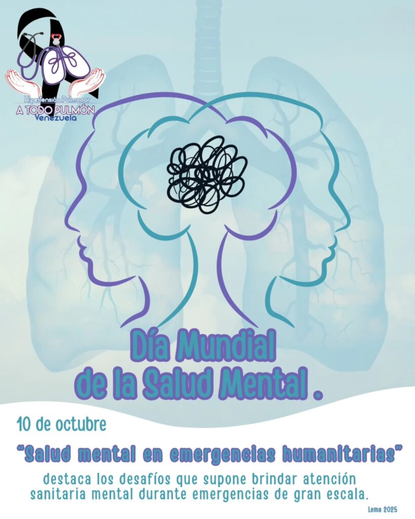 A todo pulmón Guayana HP comparte:  Fundación A Todo Pulmón Venezuela visibiliza la salud mental en las personas con hipertensión pulmonar