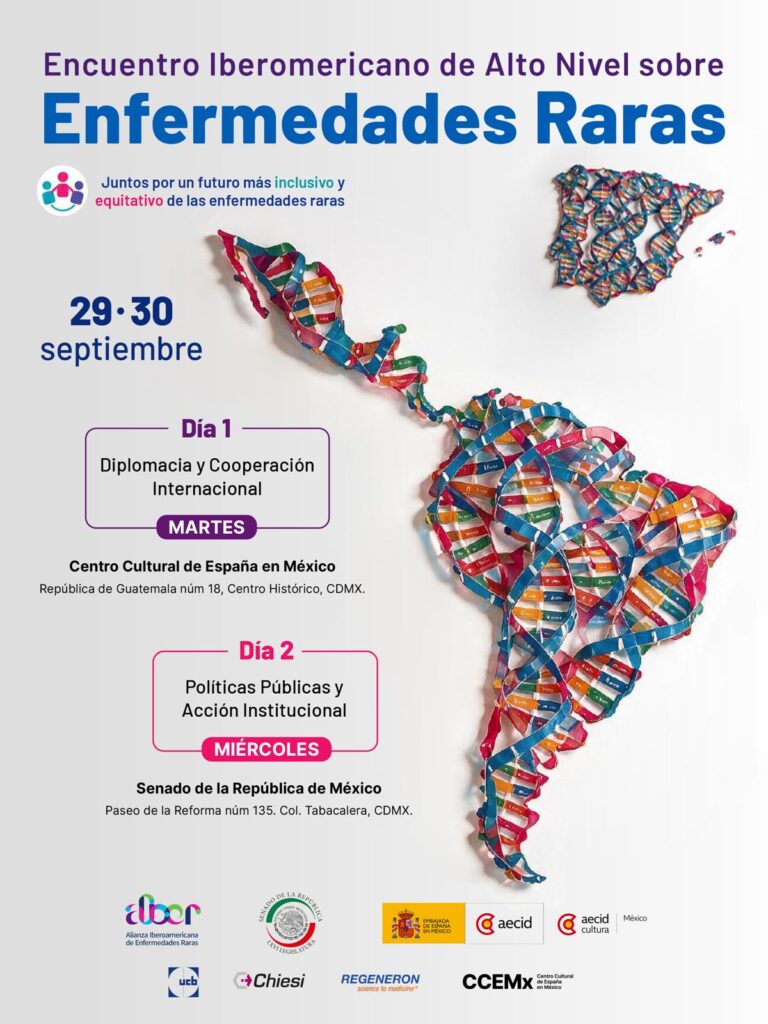Ciudad de México acogerá los próximos 29 y 30 de septiembre el Encuentro Iberoamericano de Alto Nivel sobre Enfermedades Raras